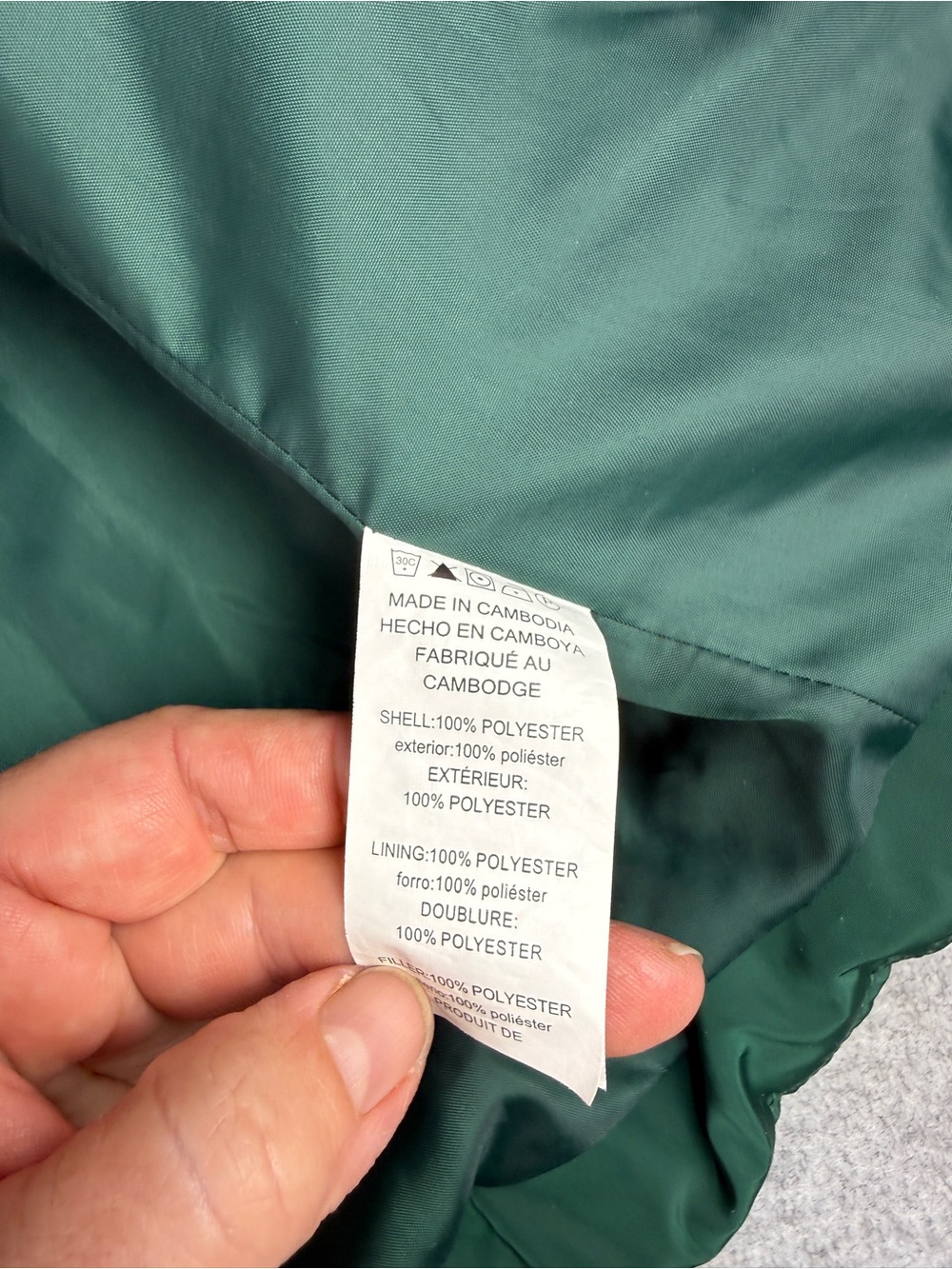 Michael Kors XL Emerald Green Quilted Puffer Vest Gold Zip - Picture 6 of 7